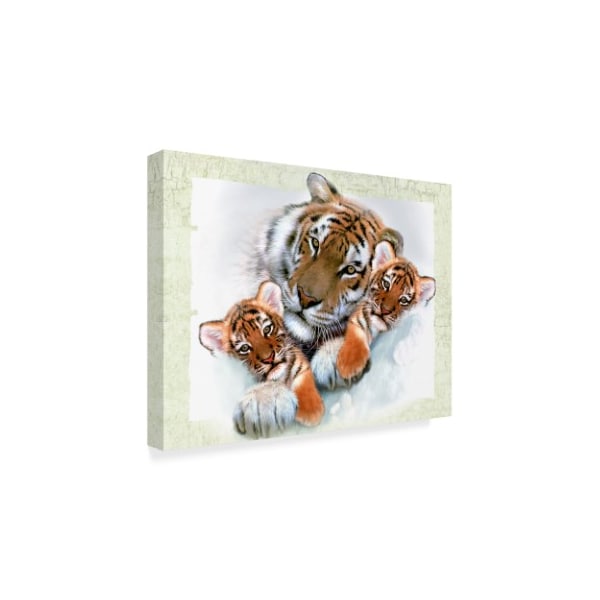 Howard Robinson 'Three Tigers' Canvas Art,14x19